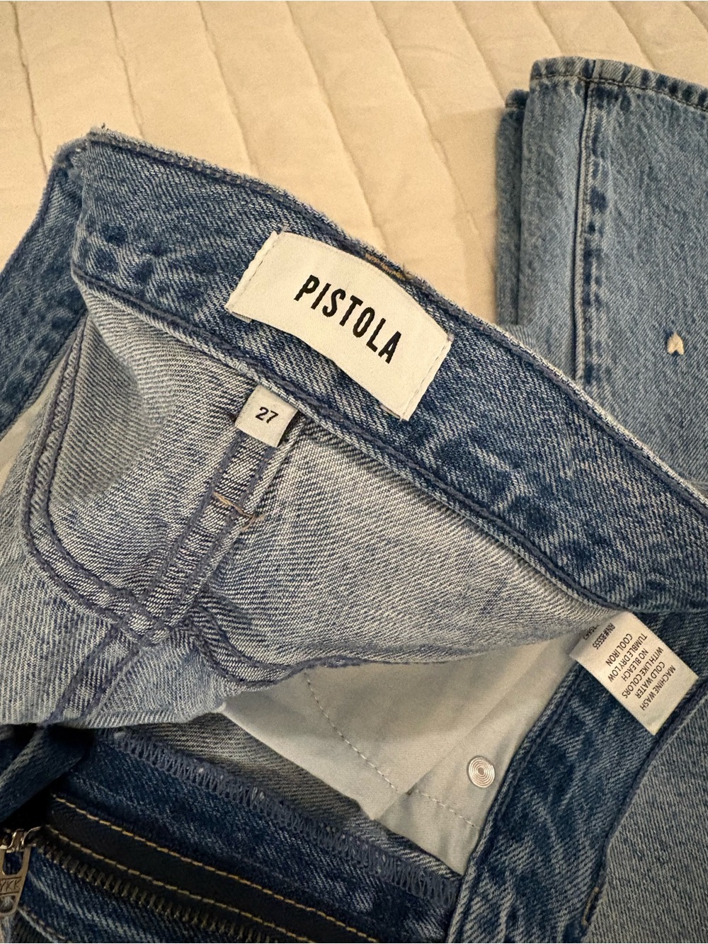 pistola Light Blue Straight-Leg Jeans with Heart Details - Picture 4 of 4